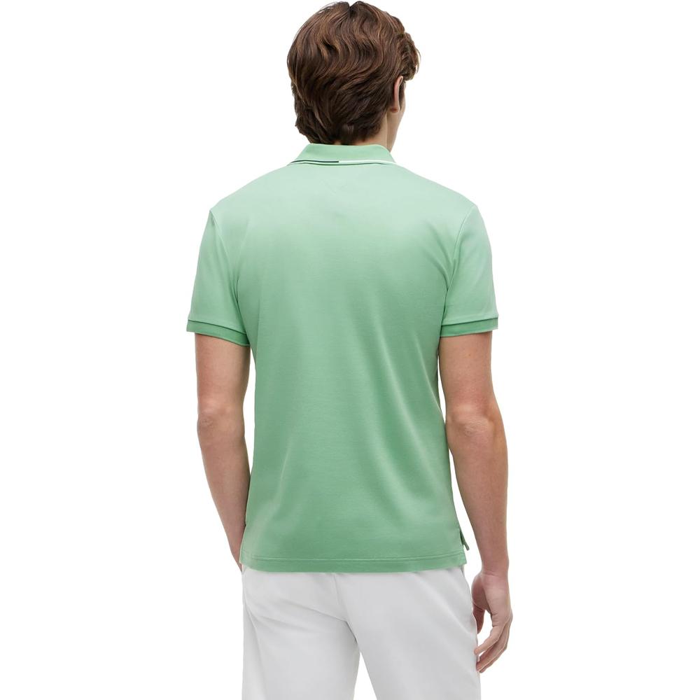 POLO PARA HOMBRE TOMMY HILFIGER LIQUID COTTON SLIM FIT MANGA CORTA VERDE CÉSPED - 5