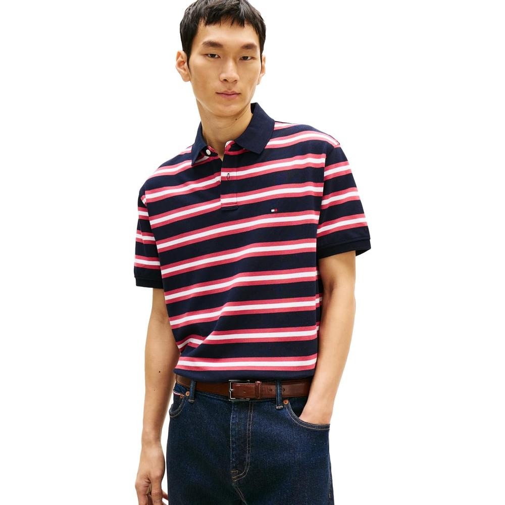 POLO PARA HOMBRE TOMMY HILFIGER CLASSIC FIT MANGA CORTA MULTICOLOR - 1
