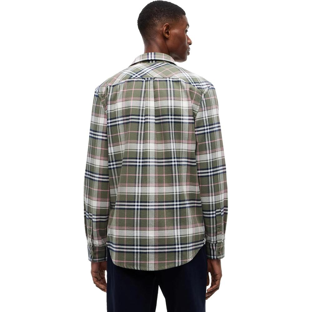 CAMISA PARA HOMBRE TOMMY HILFIGER MANGA LARGA GRIS MONTAÑA - 4