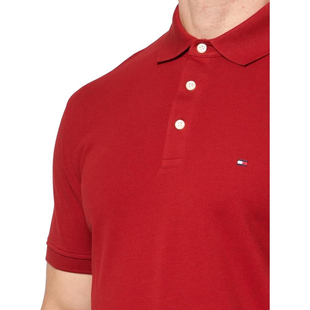 POLO PARA HOMBRE TOMMY HILFIGER 1985 SLIM FIT MANGA CORTA ROJO OSCURO - 3