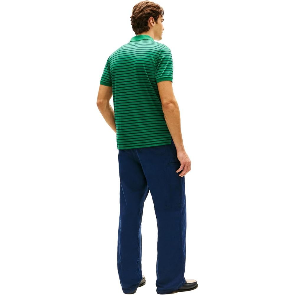 POLO PARA HOMBRE TOMMY HILFIGER REGULAR FIT MANGA CORTA VERDE NUEVO Y AZUL DESIERTO - 5