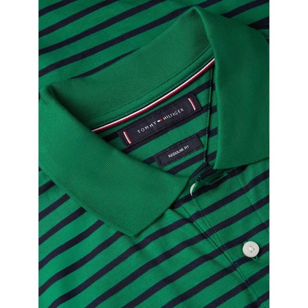 POLO PARA HOMBRE TOMMY HILFIGER REGULAR FIT MANGA CORTA VERDE NUEVO Y AZUL DESIERTO - 6