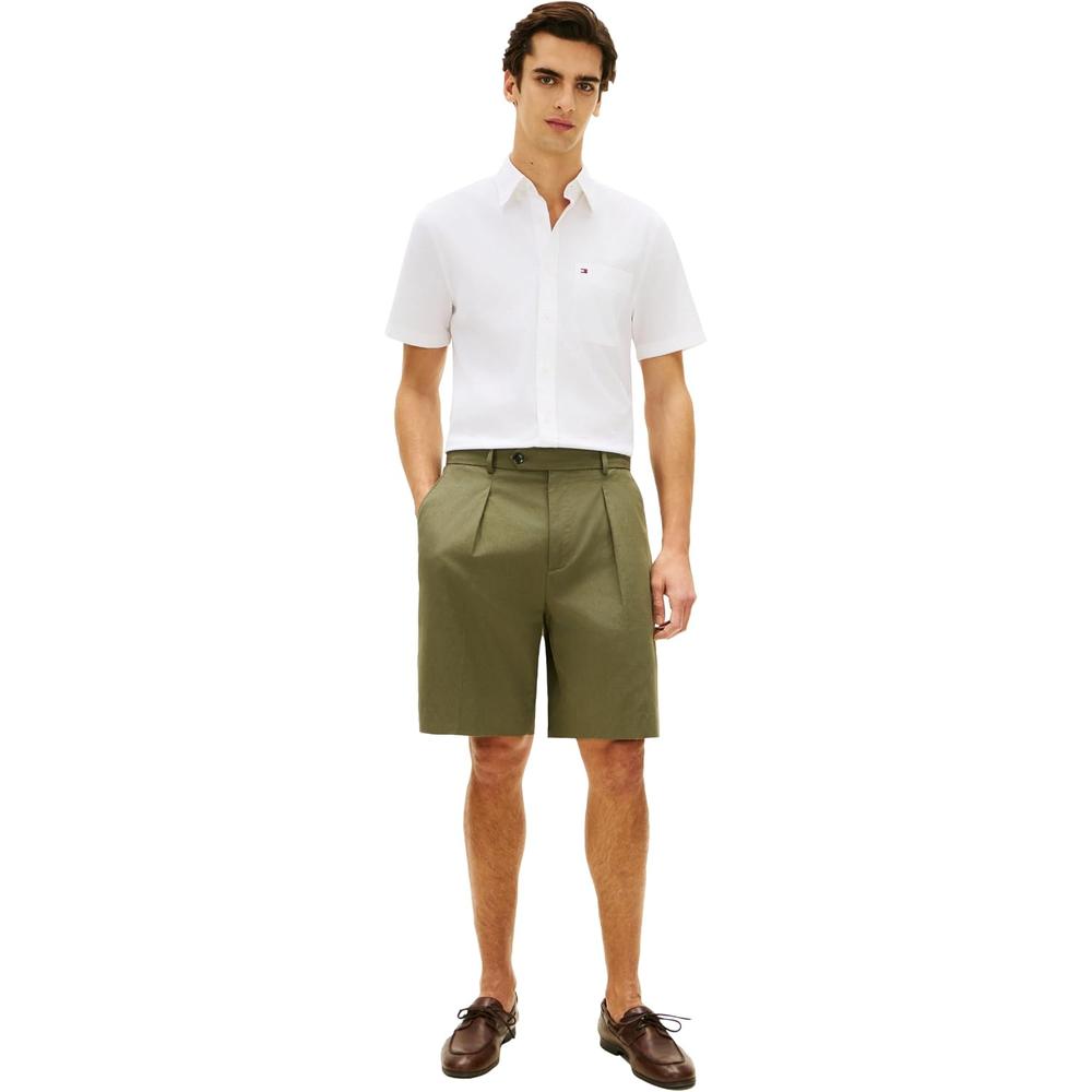 CAMISA PARA HOMBRE TOMMY HILFIGER REGULAR FIT MANGA CORTA BLANCO ÓPTICO - 4