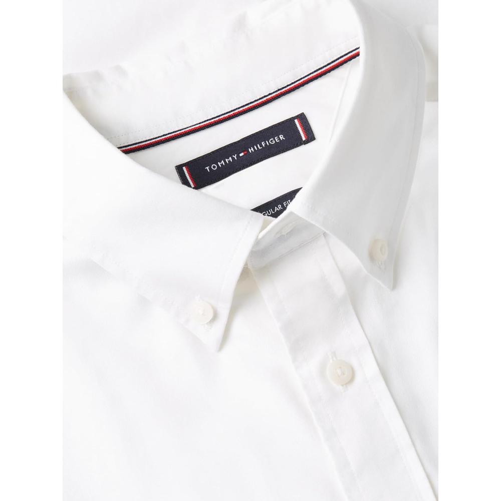 CAMISA PARA HOMBRE TOMMY HILFIGER REGULAR FIT MANGA CORTA BLANCO ÓPTICO - 6