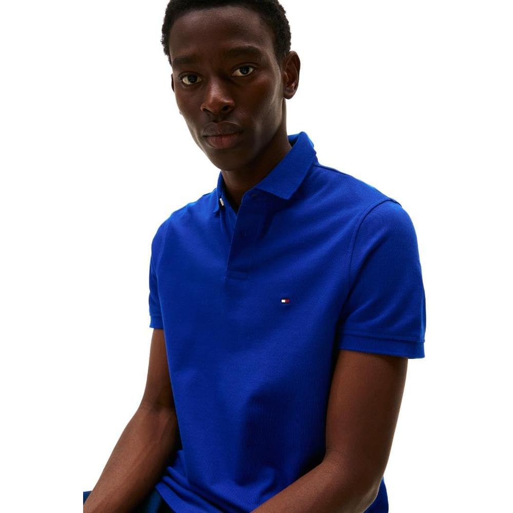 POLO PARA HOMBRE TOMMY HILFIGER 1985 REGULAR FIT MANGA CORTA AZUL CUÑA - 2