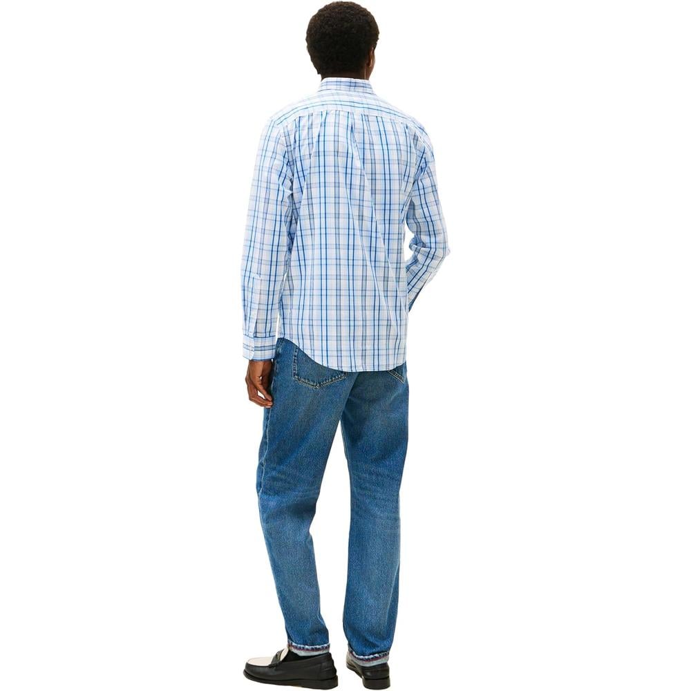 CAMISA PARA HOMBRE TOMMY HILFIGER REGULAR FIT MANGA LARGA BLANCO - 4