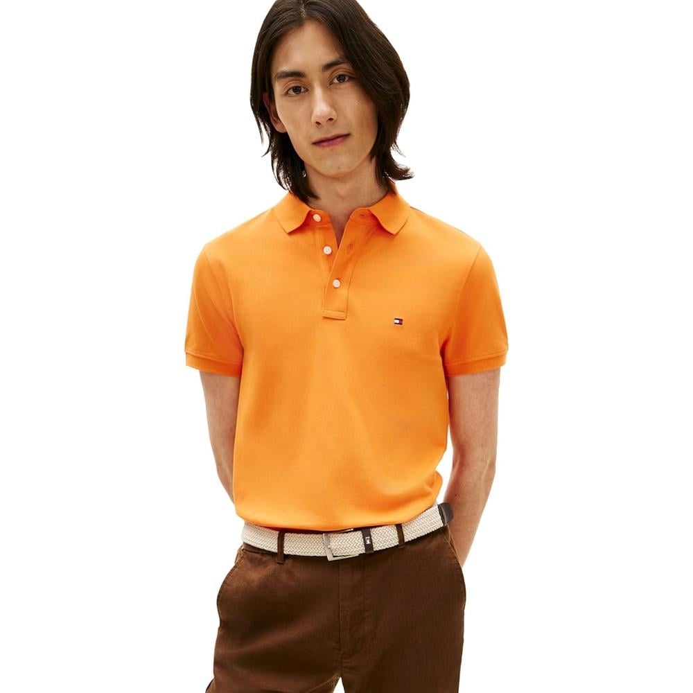 POLO PARA HOMBRE TOMMY HILFIGER 1985 SLIM FIT MANGA CORTA NARANJA TULIPÁN - 1