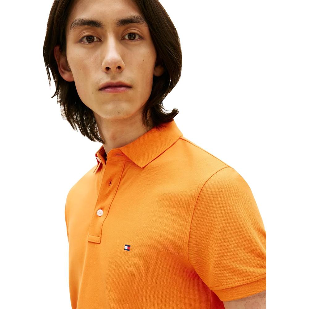 POLO PARA HOMBRE TOMMY HILFIGER 1985 SLIM FIT MANGA CORTA NARANJA TULIPÁN - 2