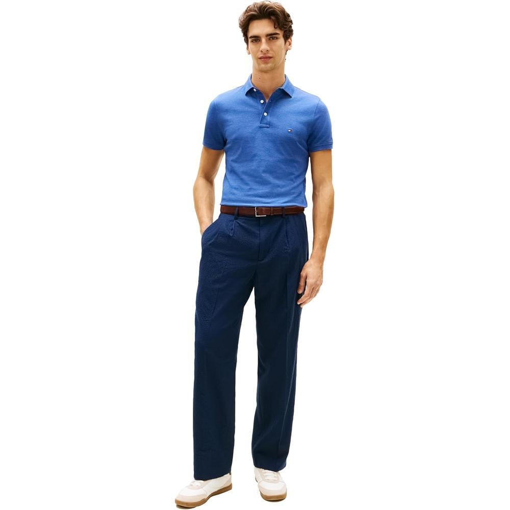 POLO PARA HOMBRE TOMMY HILFIGER 1985 SLIM FIT MANGA CORTA ÍNDIGO JASPEADO - 4