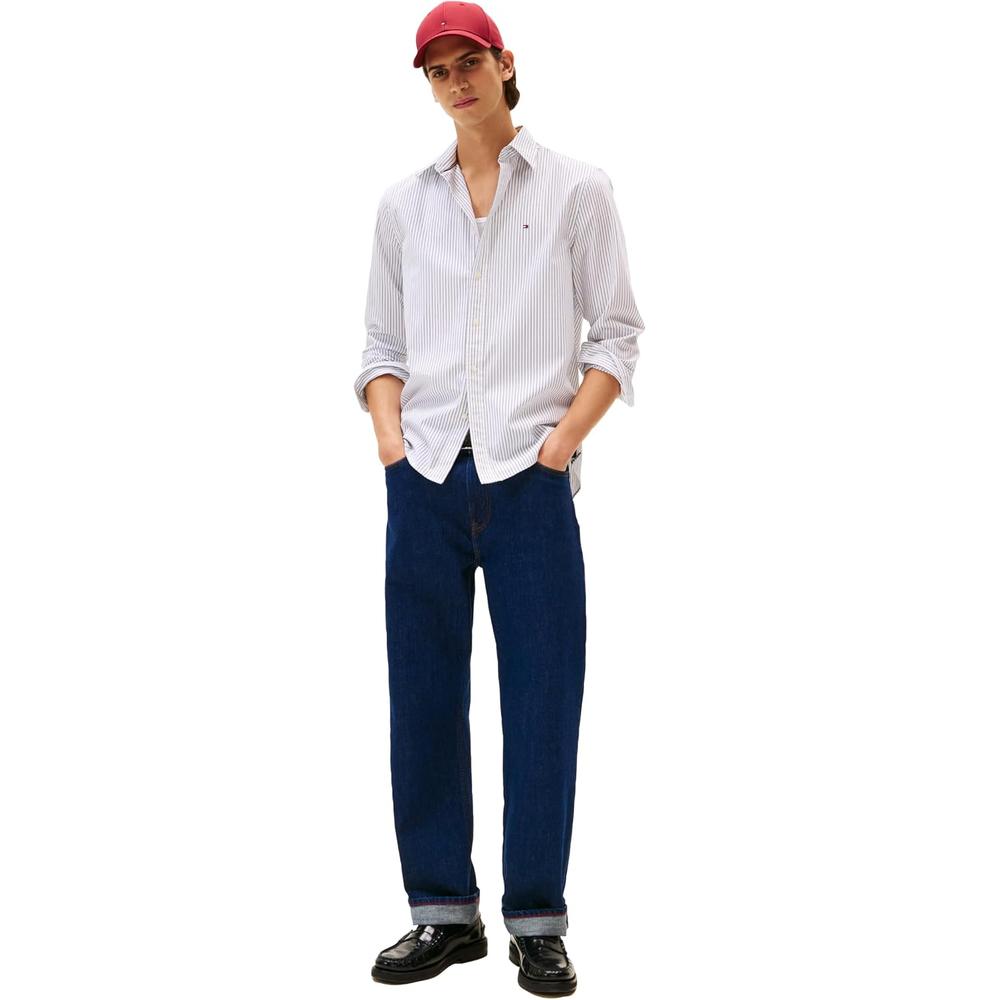CAMISA PARA HOMBRE TOMMY HILFIGER REGULAR FIT MANGA LARGA BLANCO - 3