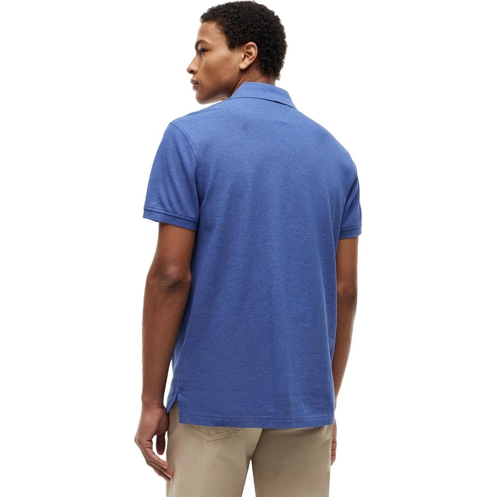 POLO PARA HOMBRE TOMMY HILFIGER CLASSIC FIT MANGA CORTA ÍNDIGO JASPEADO - 4