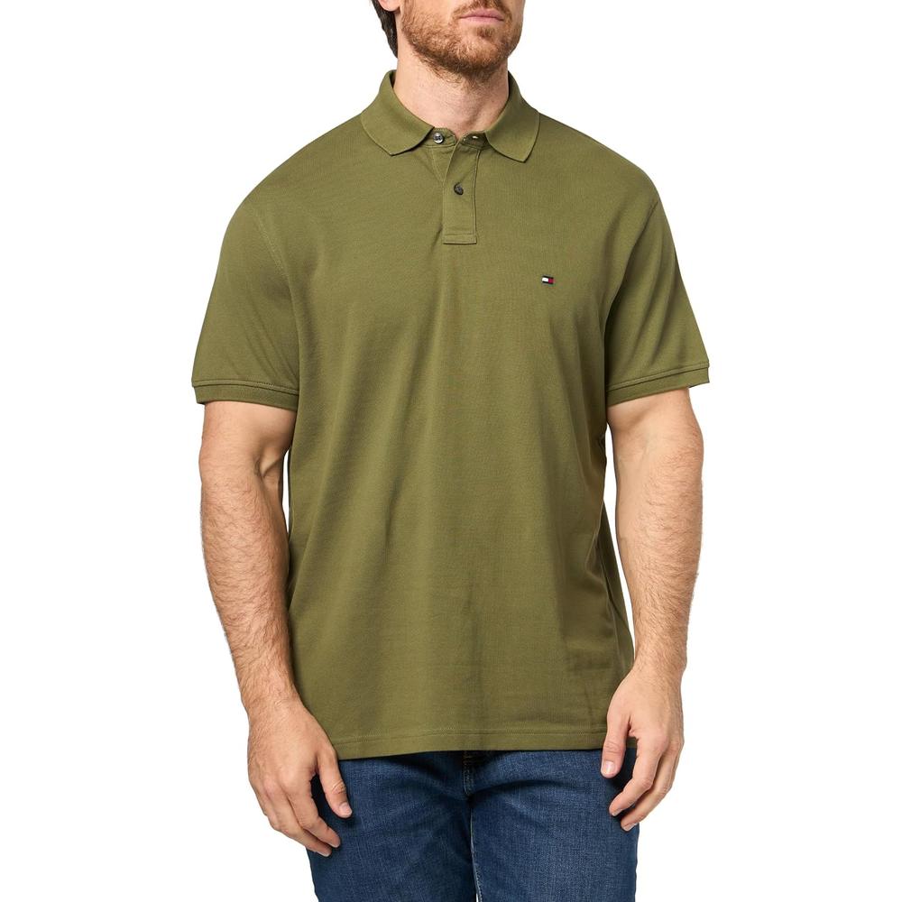 POLO PARA HOMBRE TOMMY HILFIGER CLASSIC FIT MANGA CORTA VERDE ALCACHOFA OSCURO - 3