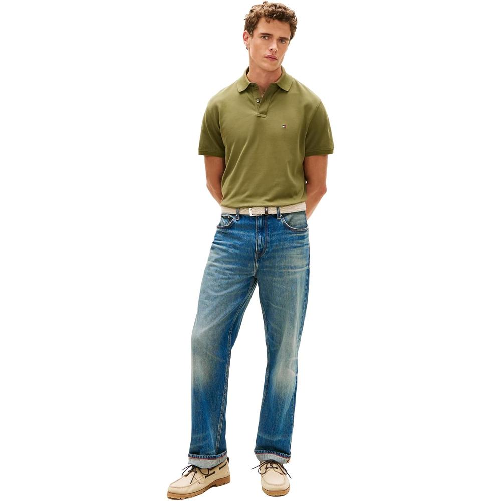 POLO PARA HOMBRE TOMMY HILFIGER CLASSIC FIT MANGA CORTA VERDE ALCACHOFA OSCURO - 4