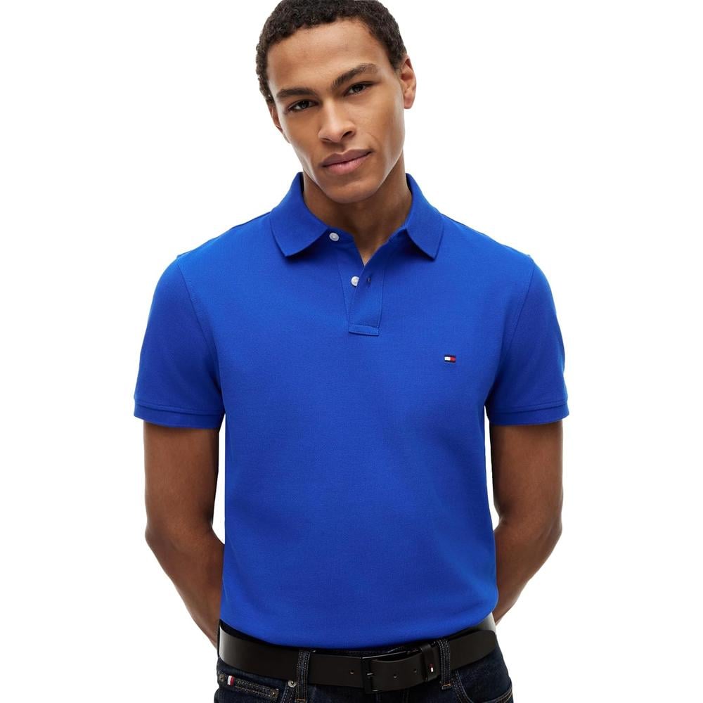 POLO PARA HOMBRE TOMMY HILFIGER 1985 REGULAR FIT MANGA CORTA AZUL REAL - 2