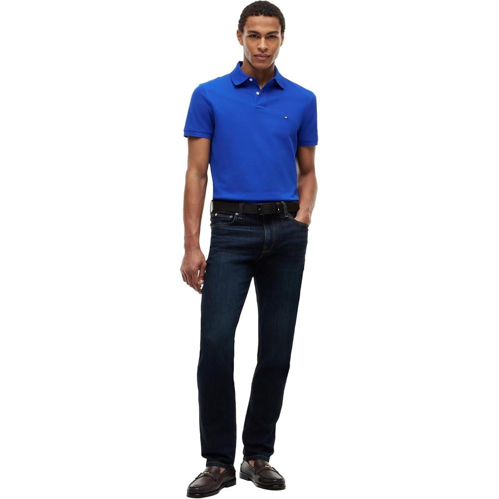 POLO PARA HOMBRE TOMMY HILFIGER 1985 REGULAR FIT MANGA CORTA AZUL REAL - 3