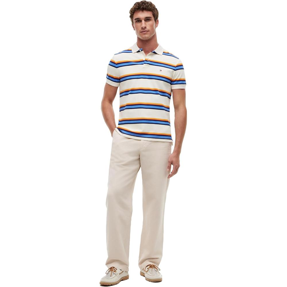POLO PARA HOMBRE TOMMY HILFIGER 1985 REGULAR FIT MANGA CORTA MULTICOLOR - 3