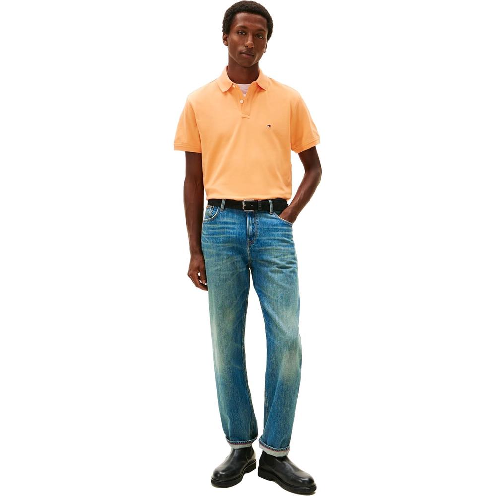 POLO PARA HOMBRE TOMMY HILFIGER CLASSIC FIT MANGA CORTA NARANJA FRUTAL - 4