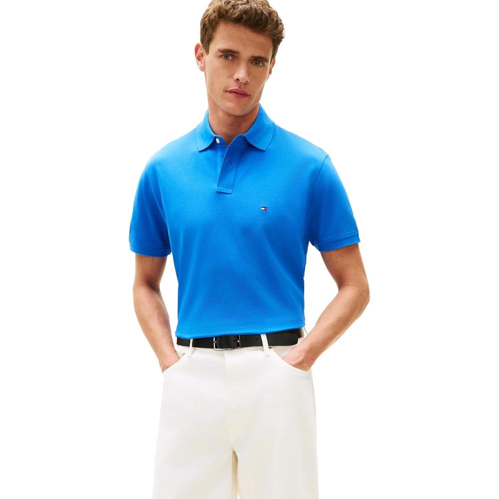 POLO PARA HOMBRE TOMMY HILFIGER CLASSIC FIT MANGA CORTA AZUL ÓRBITA - 1