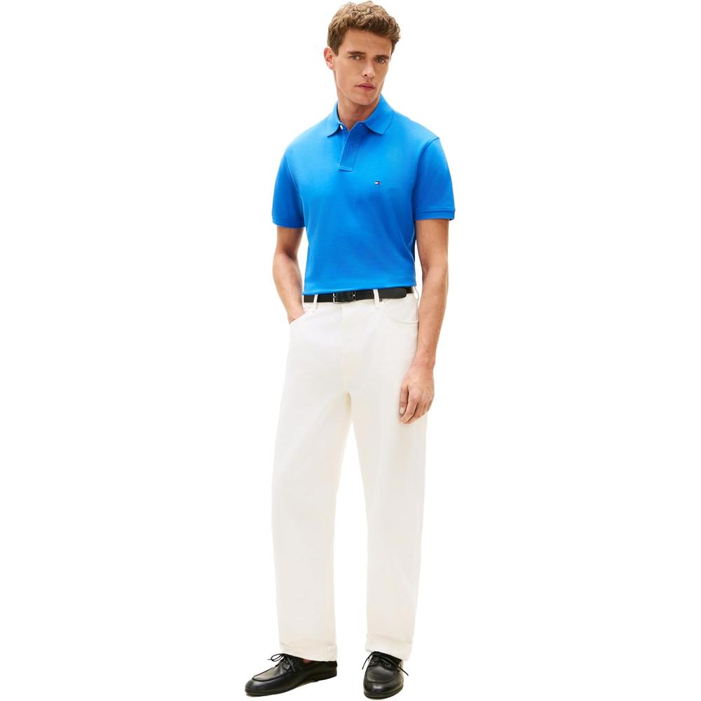 POLO PARA HOMBRE TOMMY HILFIGER CLASSIC FIT MANGA CORTA AZUL ÓRBITA - 4