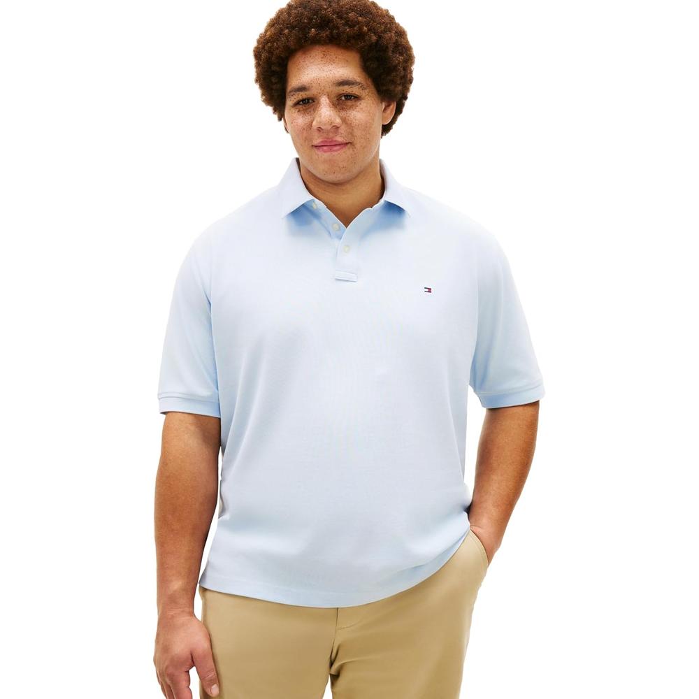 POLO PARA HOMBRE TOMMY HILFIGER 1985 REGULAR FIT MANGA CORTA AZUL SUAVE - 1