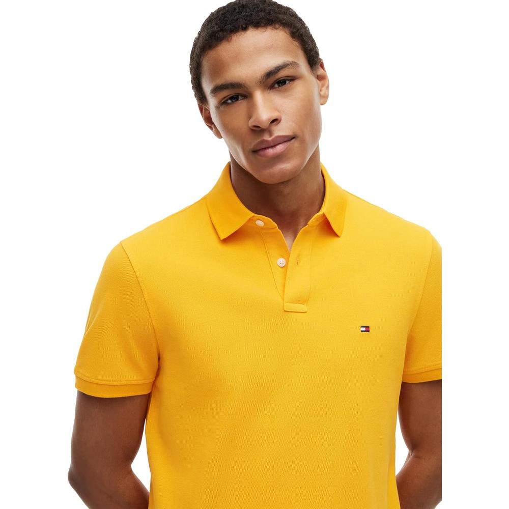 POLO PARA HOMBRE TOMMY HILFIGER 1985 REGULAR FIT MANGA CORTA NARANJA FLASH - 2