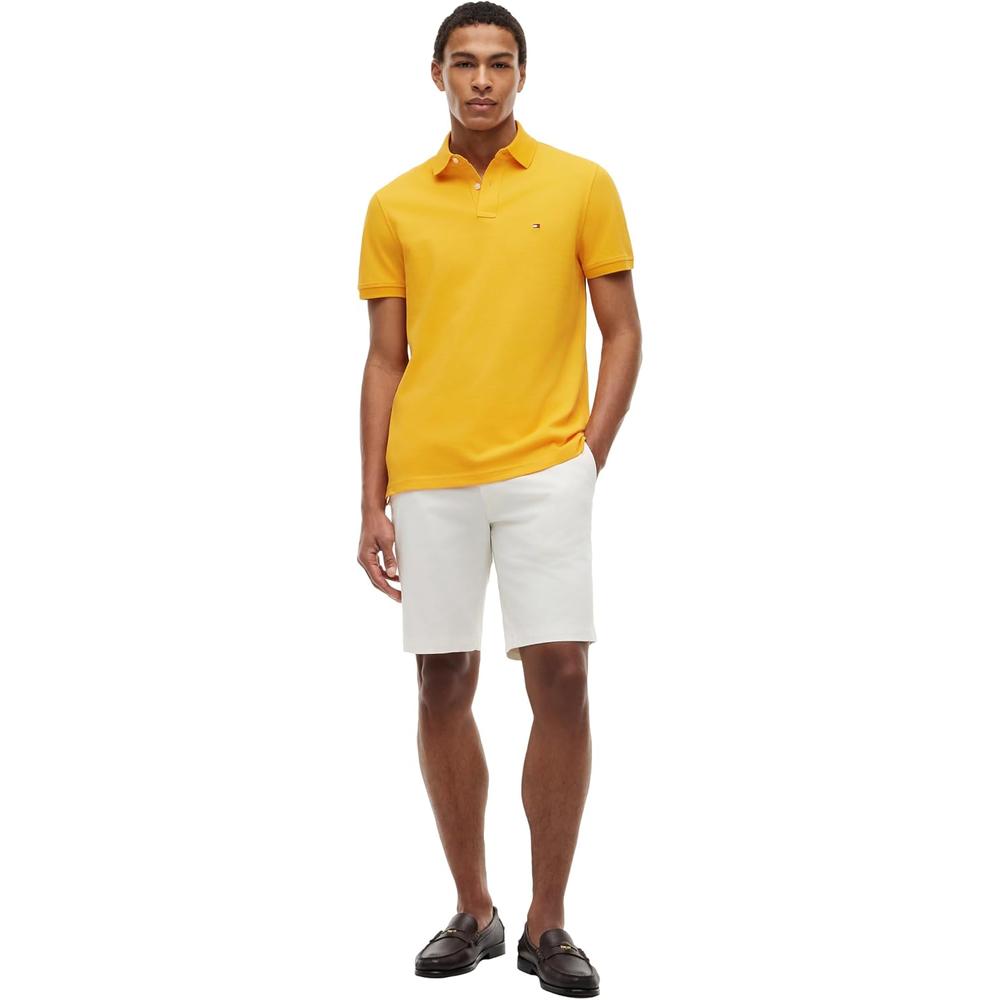 POLO PARA HOMBRE TOMMY HILFIGER 1985 REGULAR FIT MANGA CORTA NARANJA FLASH - 3