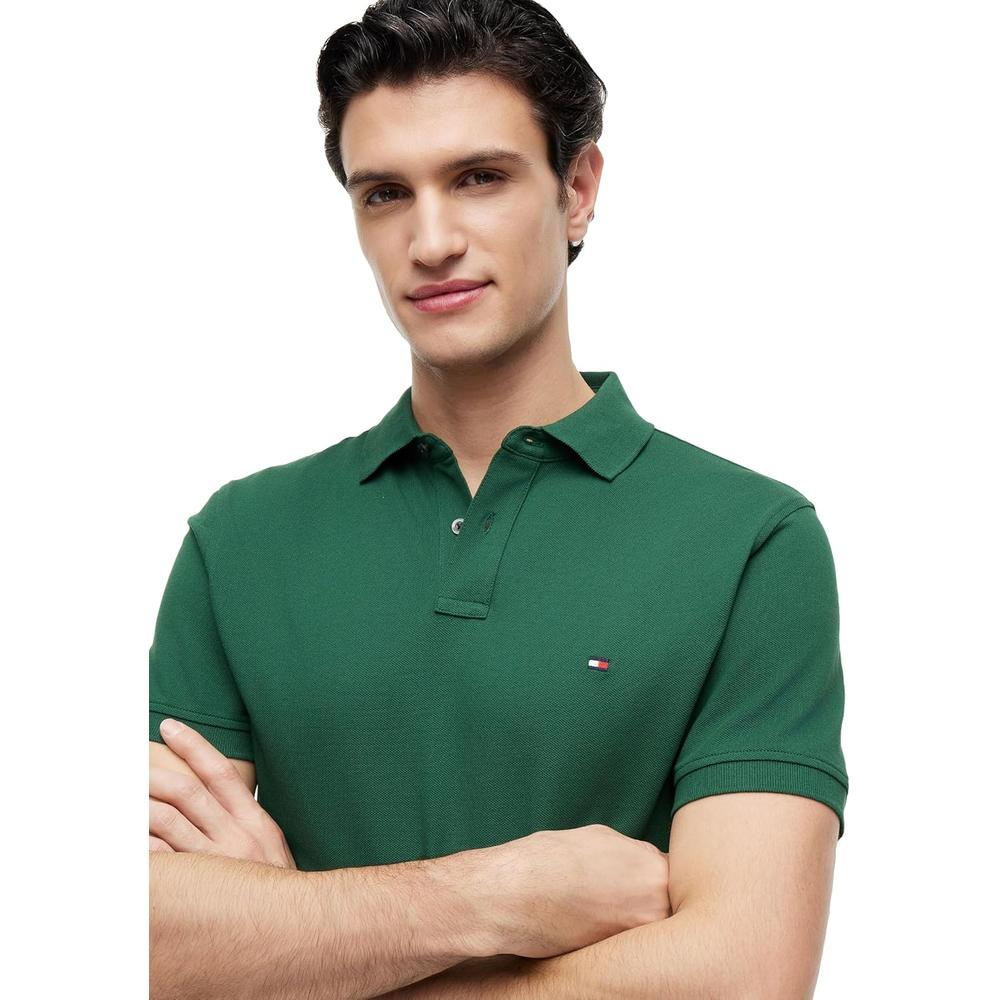 POLO PARA HOMBRE TOMMY HILFIGER 1985 REGULAR FIT MANGA CORTA VERDE CALLE - 2