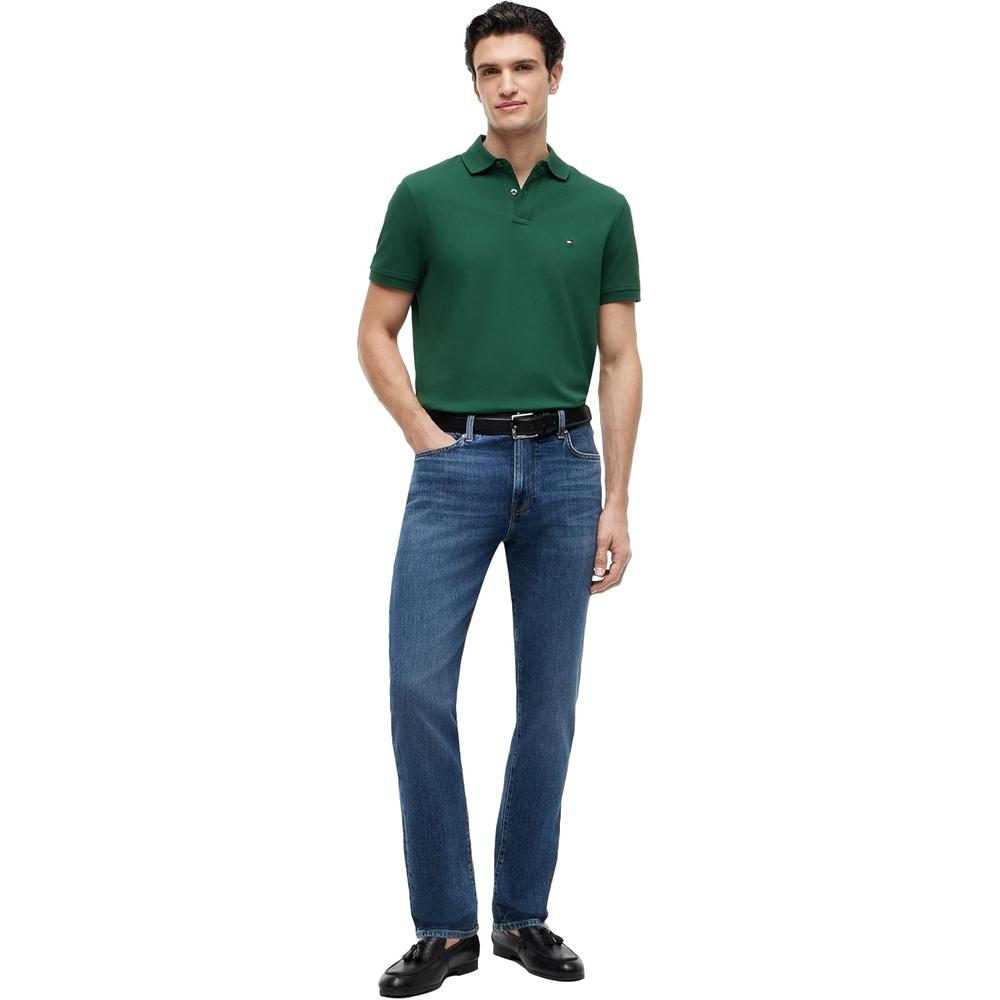 POLO PARA HOMBRE TOMMY HILFIGER 1985 REGULAR FIT MANGA CORTA VERDE CALLE - 3
