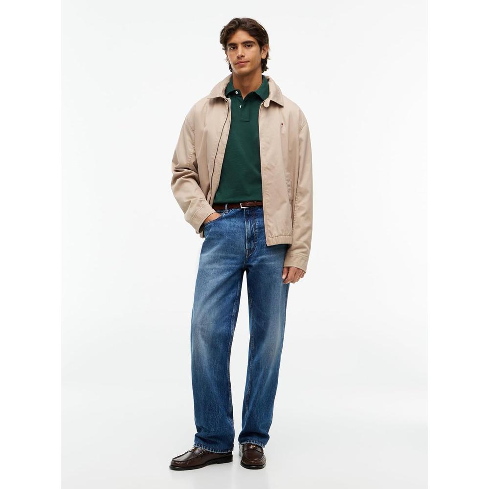 POLO PARA HOMBRE TOMMY HILFIGER CLASSIC FIT MANGA CORTA VERDE ORNAMENTAL JASPEADO - 3