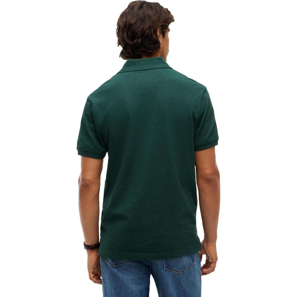 POLO PARA HOMBRE TOMMY HILFIGER CLASSIC FIT MANGA CORTA VERDE ORNAMENTAL JASPEADO - 4
