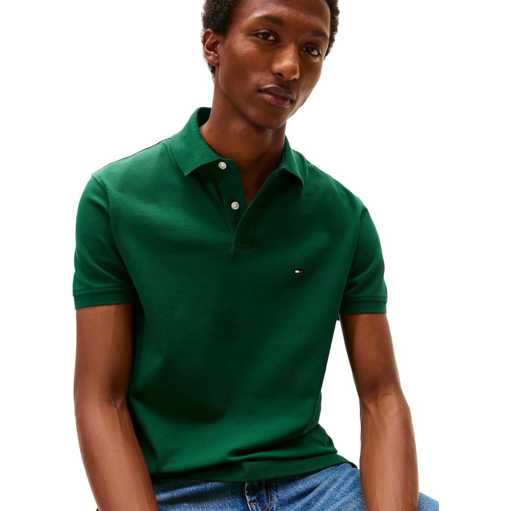 POLO PARA HOMBRE TOMMY HILFIGER CLASSIC FIT MANGA CORTA VERDE ORNAMENTAL - 2