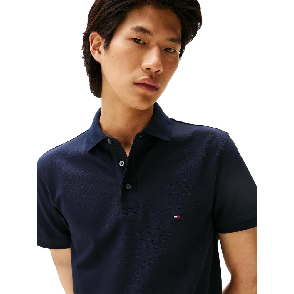 POLO PARA HOMBRE TOMMY HILFIGER 1985 SLIM FIT MANGA CORTA AZUL CIELO DESÉRTICO - 2