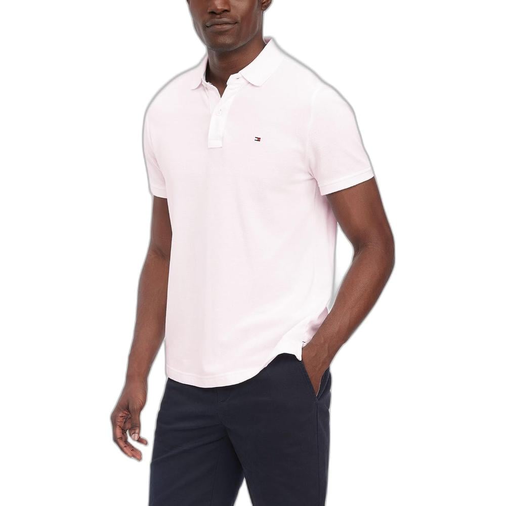 POLO PARA HOMBRE TOMMY HILFIGER MANGA CORTA ROSA CLARO - 1