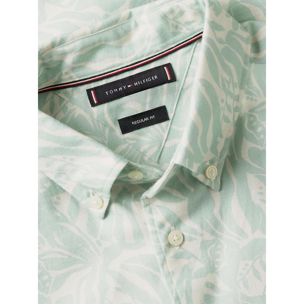 CAMISA PARA HOMBRE TOMMY HILFIGER MANGA CORTA LINO REGULAR FIT MULTICOLOR - 6