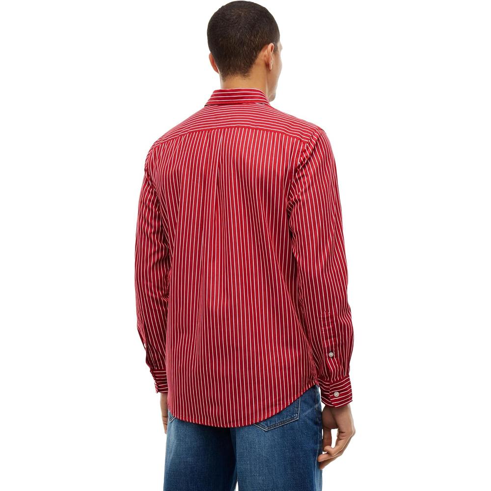CAMISA PARA HOMBRE TOMMY HILFIGER REGULAR FIT MANGA LARGA ROJO - 4