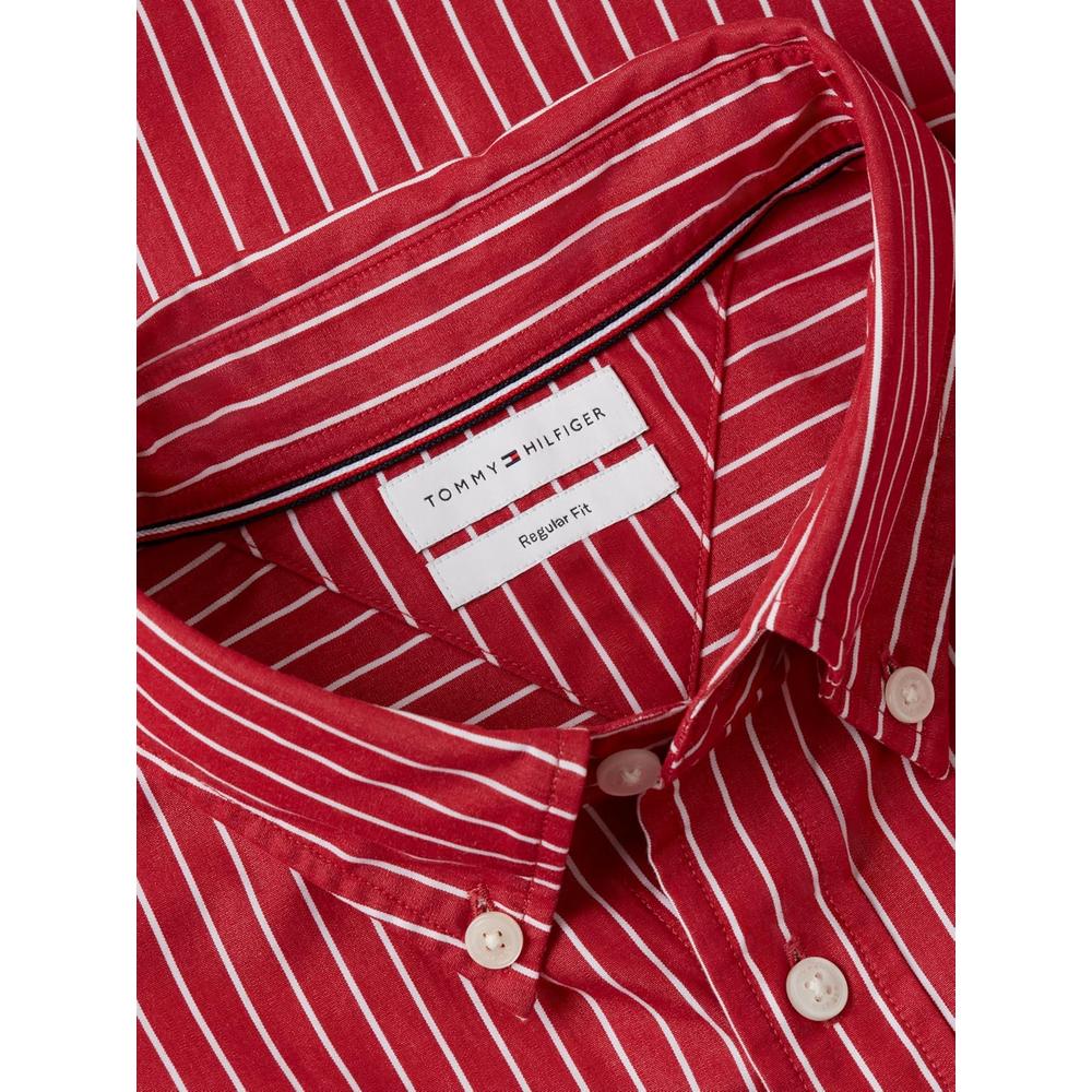 CAMISA PARA HOMBRE TOMMY HILFIGER REGULAR FIT MANGA LARGA ROJO - 5