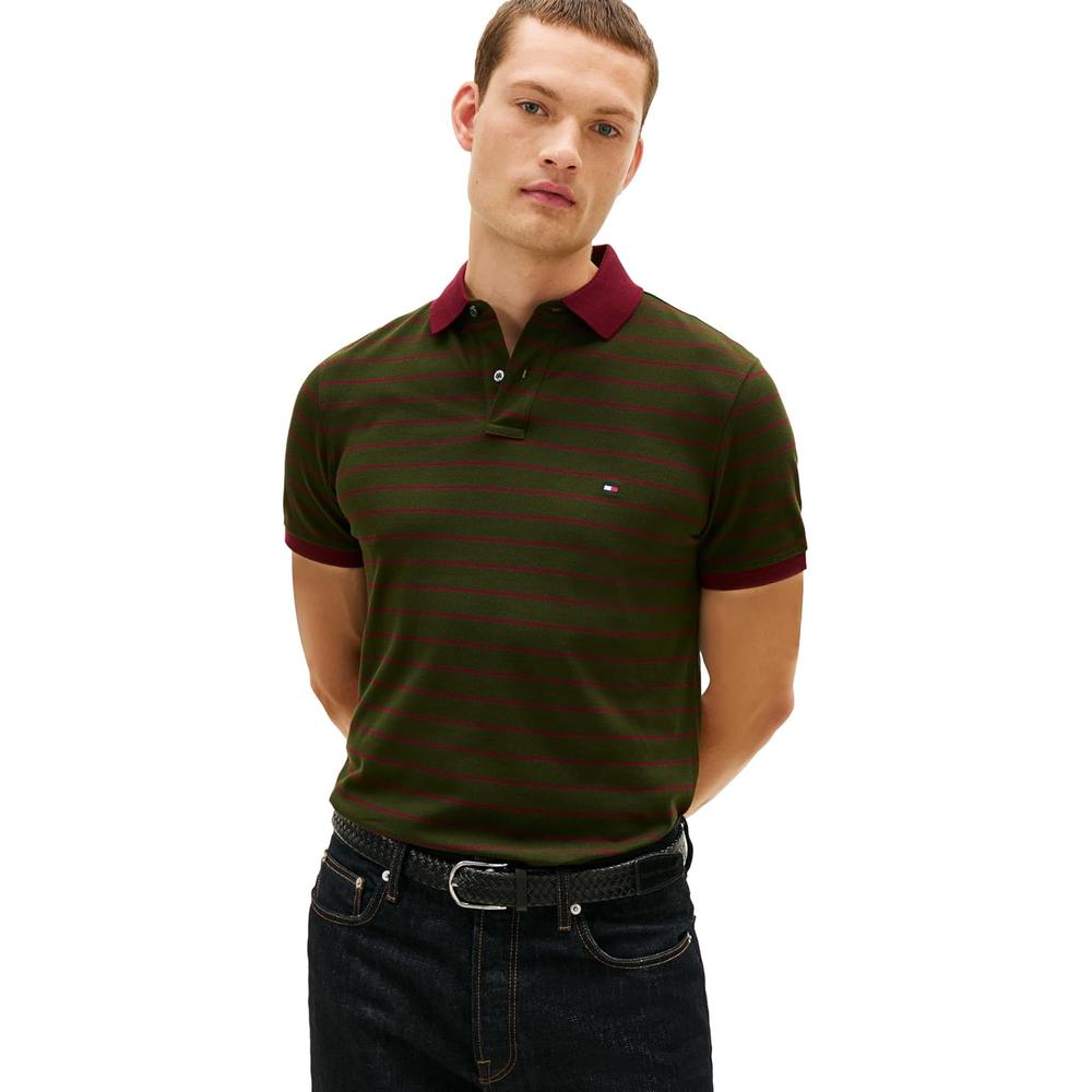 POLO PARA HOMBRE TOMMY HILFIGER 1985 REGULAR FIT MANGA CORTA MULTICOLOR - 1
