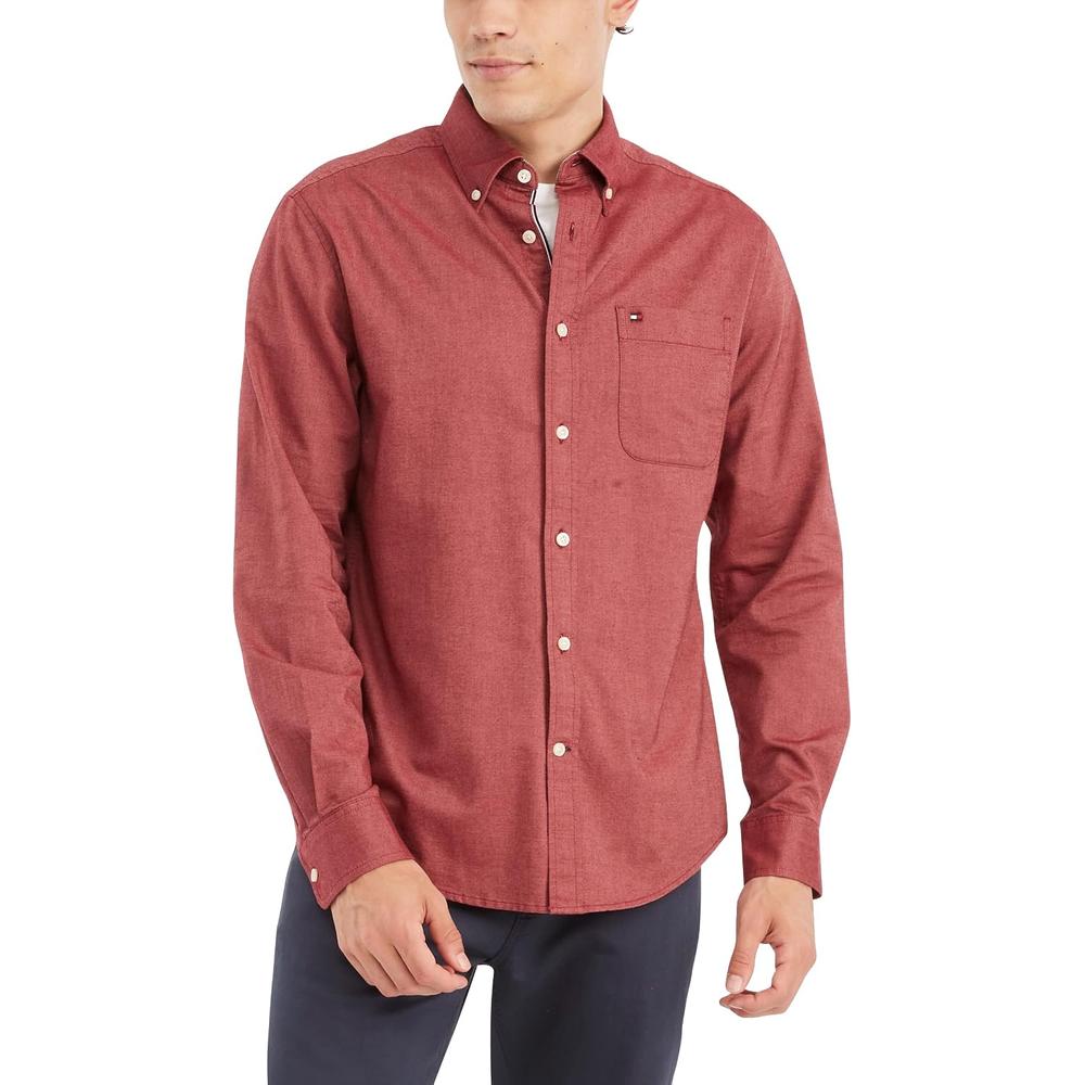 CAMISA PARA HOMBRE TOMMY HILFIGER ADAPTIVE REGULAR FIT MANGA LARGA - 1