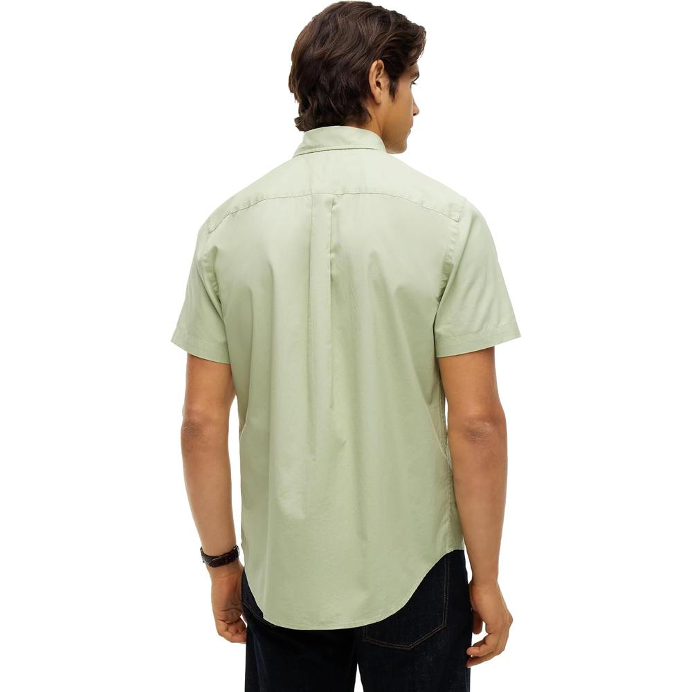 CAMISA PARA HOMBRE TOMMY HILFIGER REGULAR FIT MANGA CORTA VERDE SALVIA - 4