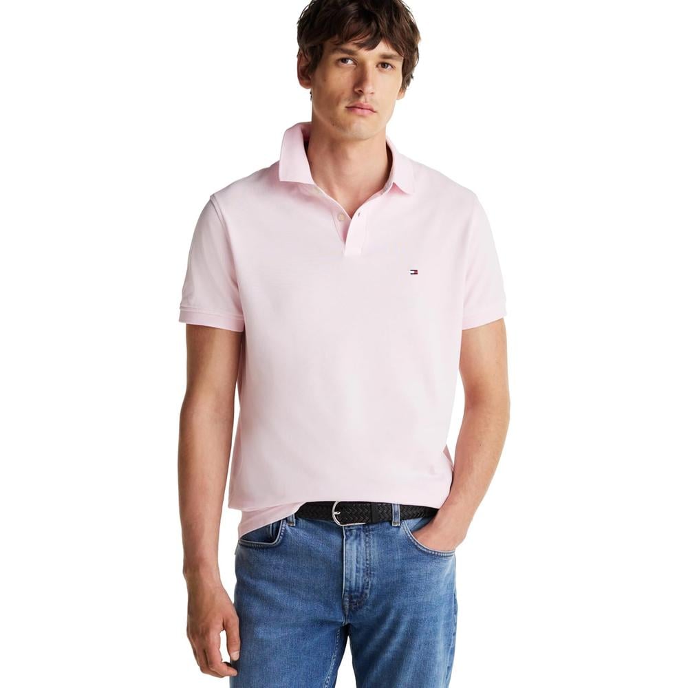POLO PARA HOMBRE TOMMY HILFIGER CLASSIC FIT MANGA CORTA ROSA CLARO - 1