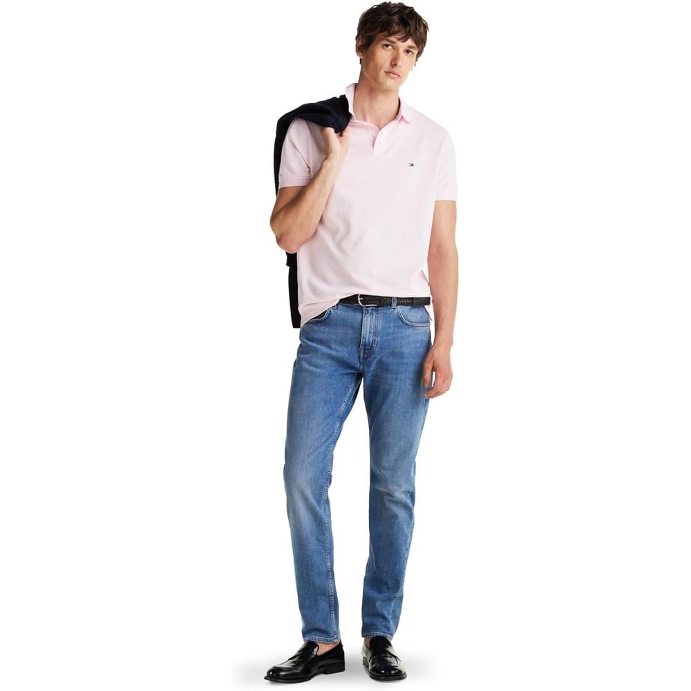 POLO PARA HOMBRE TOMMY HILFIGER CLASSIC FIT MANGA CORTA ROSA CLARO - 3