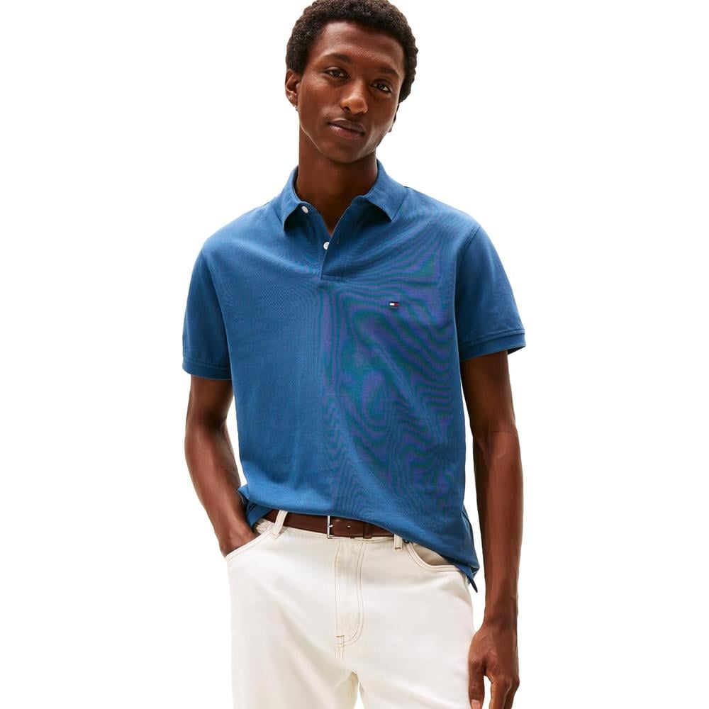 POLO PARA HOMBRE TOMMY HILFIGER CLASSIC FIT MANGA CORTA AZUL EGEO - 1