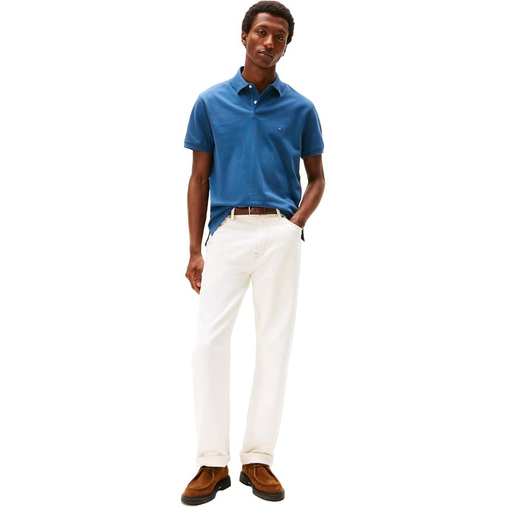 POLO PARA HOMBRE TOMMY HILFIGER CLASSIC FIT MANGA CORTA AZUL EGEO - 3