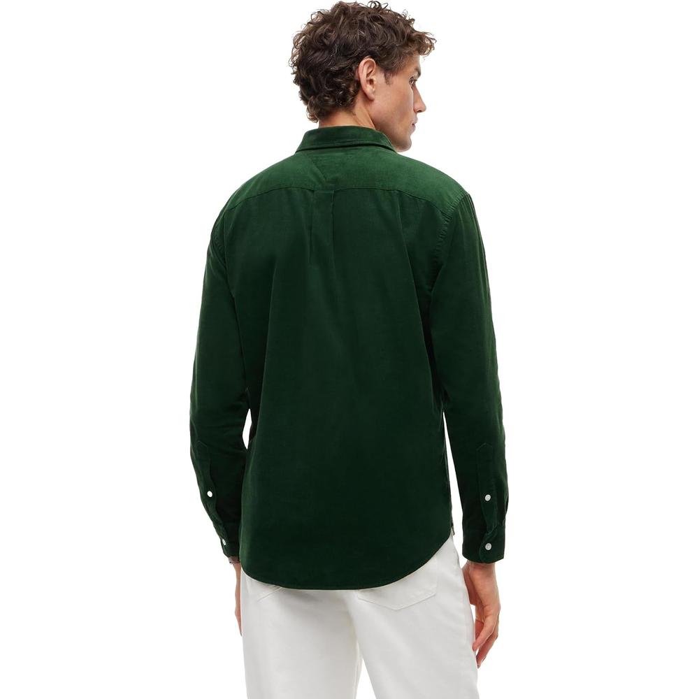 CAMISA PARA HOMBRE TOMMY HILFIGER REGULAR FIT MANGA LARGA VERDE CAMPO - 4
