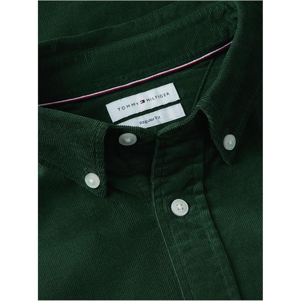 CAMISA PARA HOMBRE TOMMY HILFIGER REGULAR FIT MANGA LARGA VERDE CAMPO - 5
