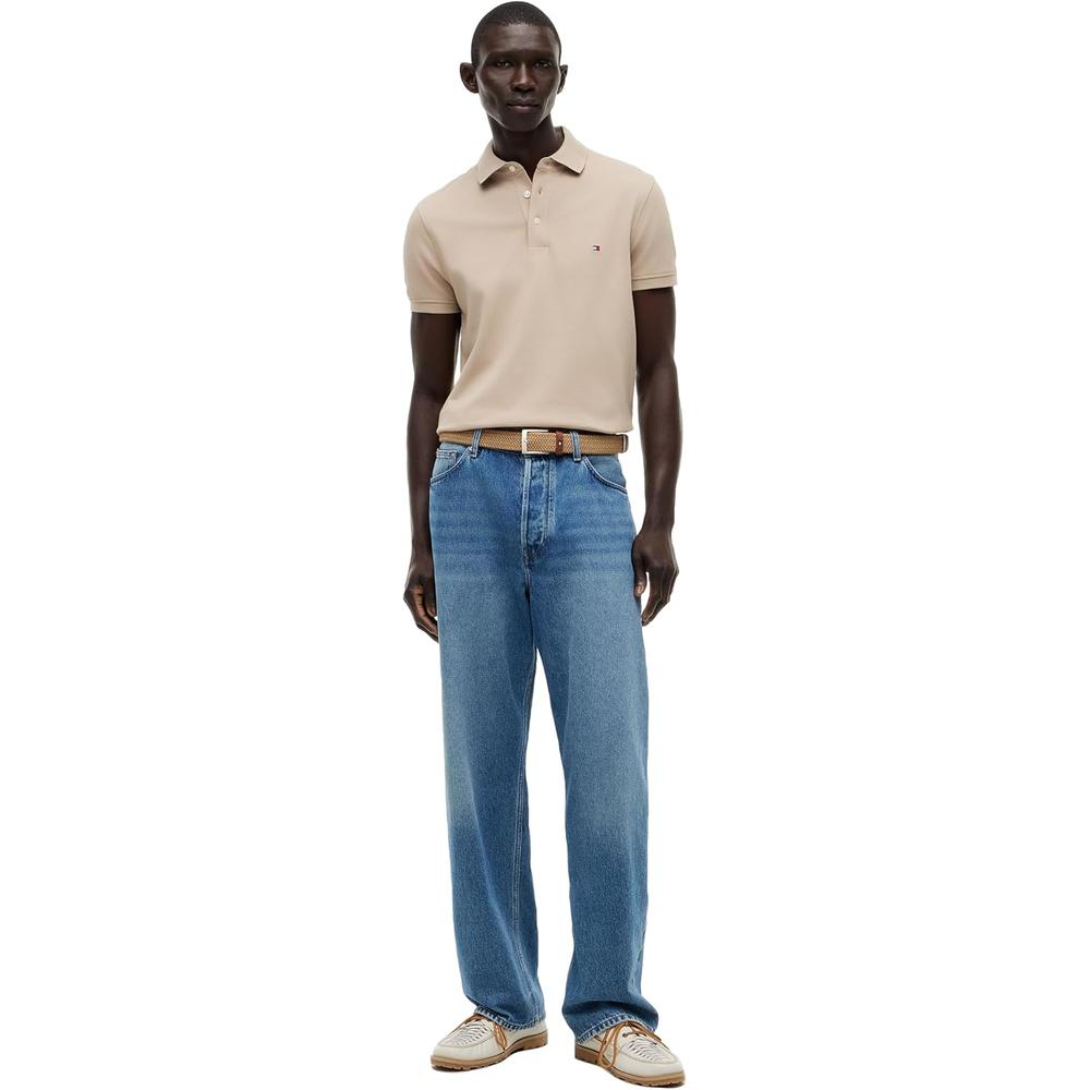 POLO PARA HOMBRE TOMMY HILFIGER 1985 SLIM FIT MANGA CORTA KAKI - 3