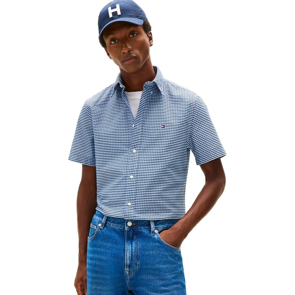 CAMISA PARA HOMBRE TOMMY HILFIGER REGULAR FIT MANGA CORTA MULTICOLOR - 1