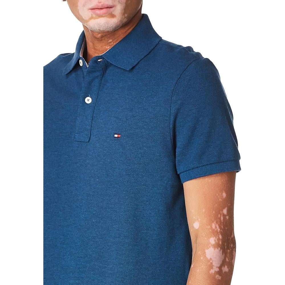 POLO PARA HOMBRE TOMMY HILFIGER REGULAR FIT MANGA CORTA AZUL LEGIÓN JASPEADO - 2