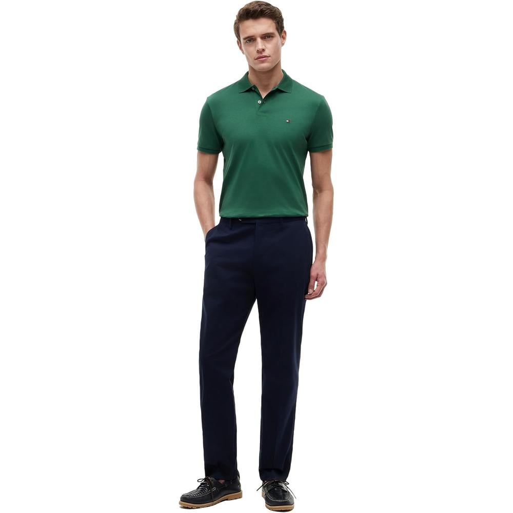 POLO PARA HOMBRE TOMMY HILFIGER REGULAR FIT MANGA CORTA VERDE CALLE - 3