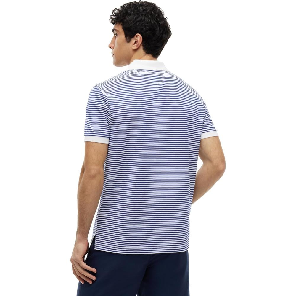 POLO PARA HOMBRE TOMMY HILFIGER REGULAR FIT MANGA CORTA AZUL PIGMENTADO BLANCO - 4